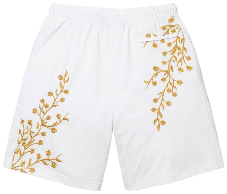 Supreme Floral Soccer Short White