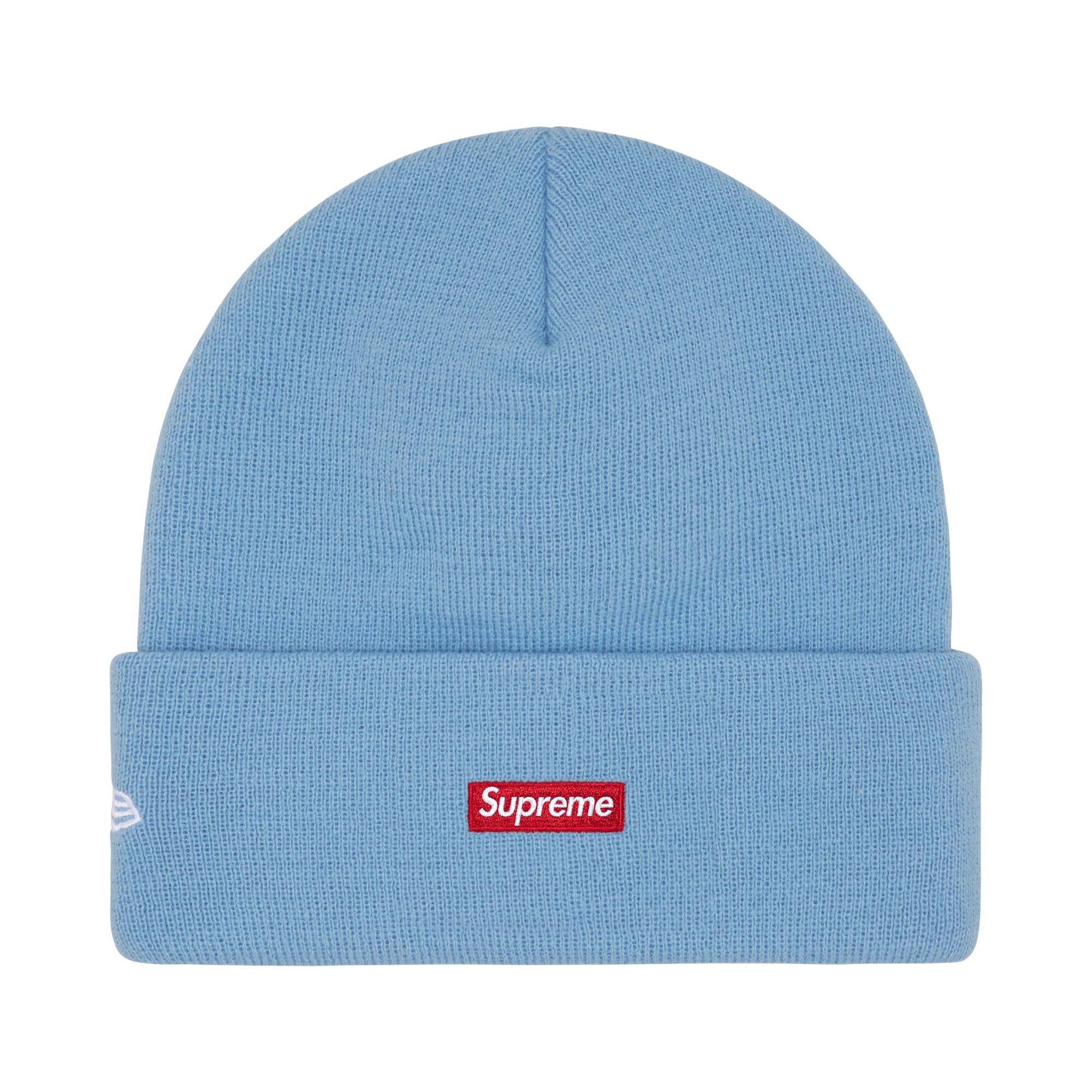 Buy Supreme New Era Old English Beanie 'Light Blue' - FW25BN65