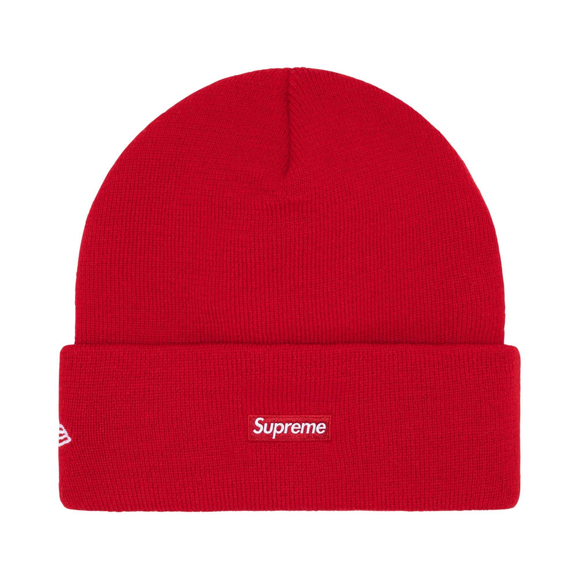 Buy Supreme New Era Old English Beanie 'Red' - FW25BN65 RED | GOAT