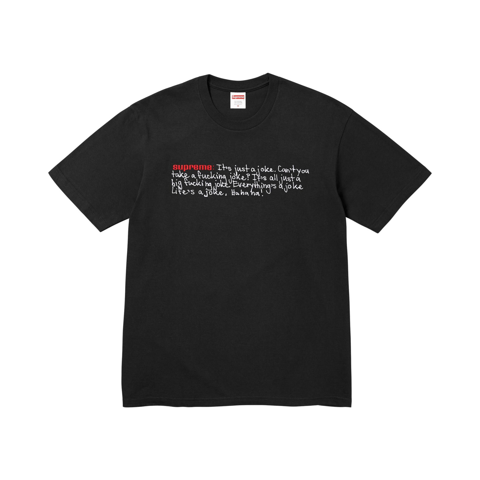 Buy Supreme Joke Tee 'Black' - FW25T52 BLACK | GOAT