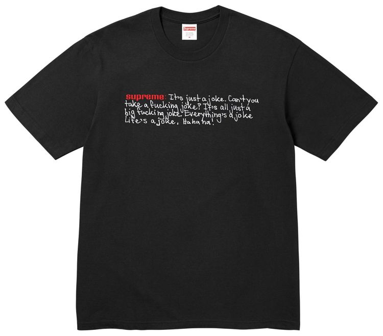 Supreme Joke Tee Black