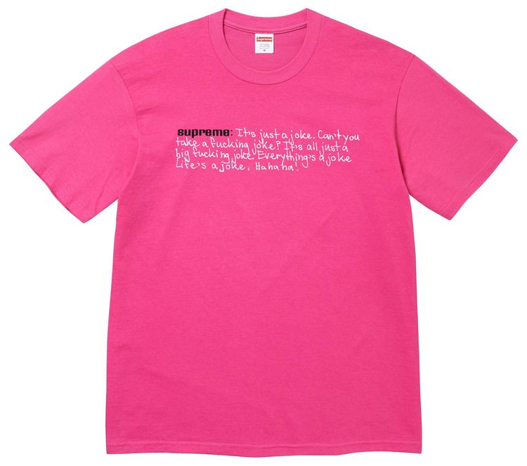 Supreme Joke Tee Fuchsia
