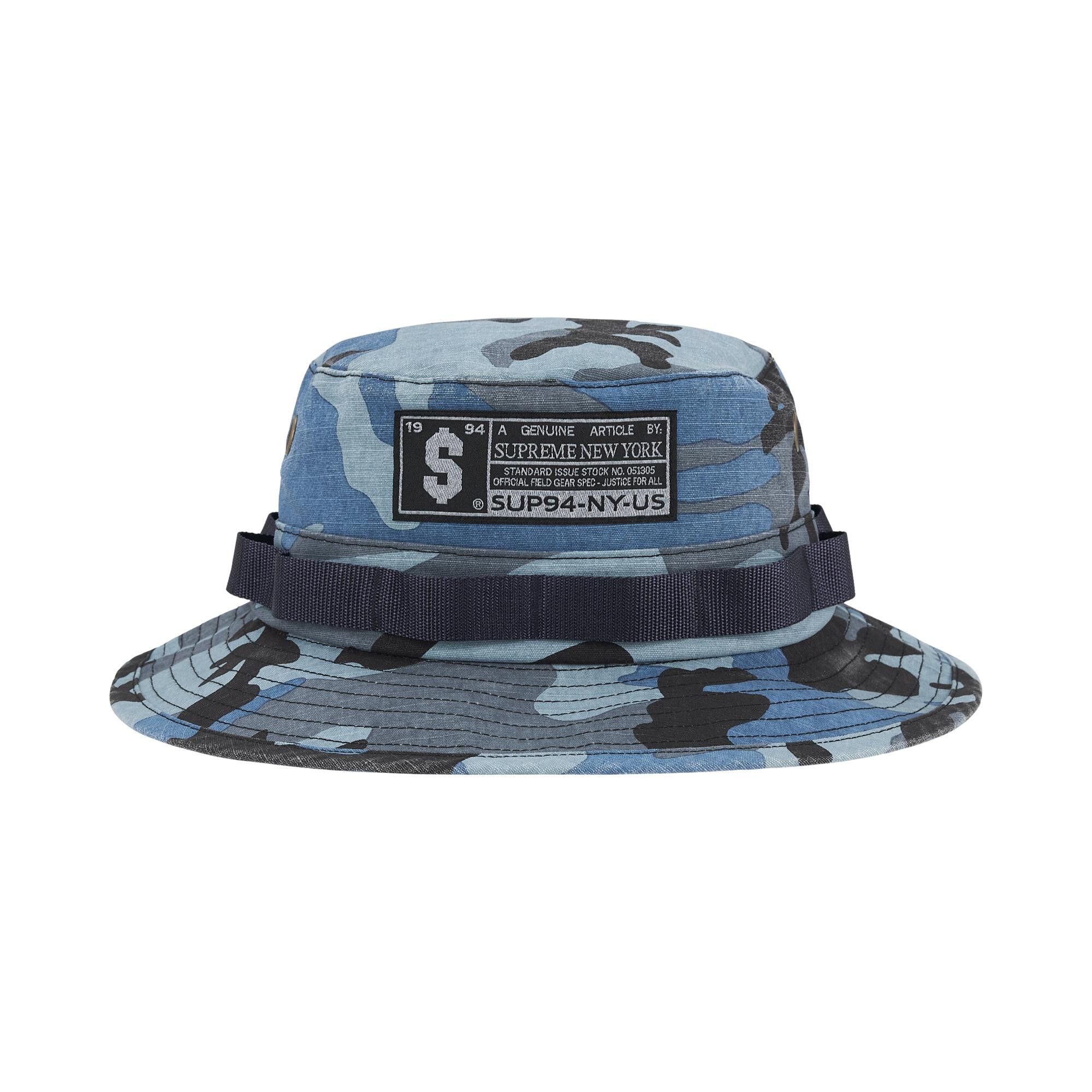 Buy Supreme Military Boonie 'Blue Camo' - FW25H59 BLUE CAMO | GOAT