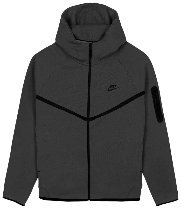 Nike Tech Fleece Windrunner Full Zip Jacket Black Heather
