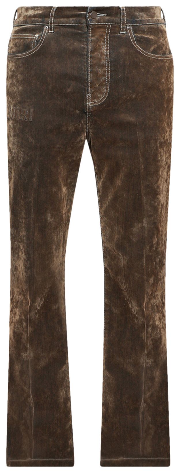 Amiri Velvet Flare Jean Tan