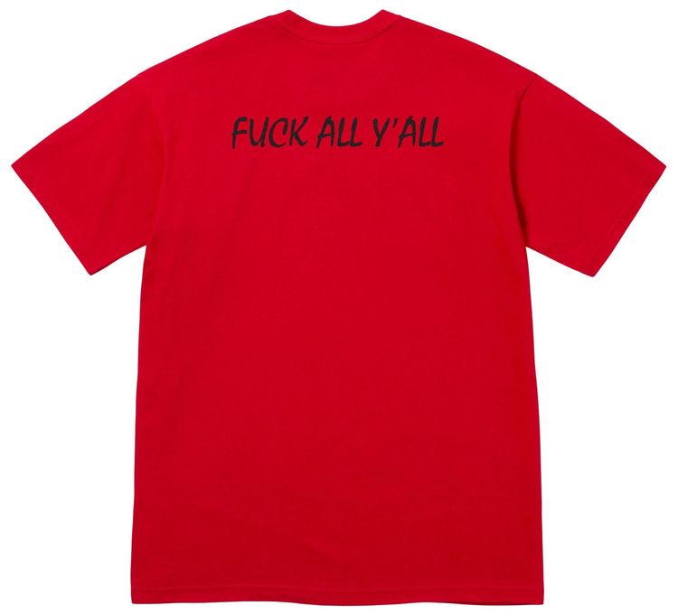 Supreme Split Tee Red