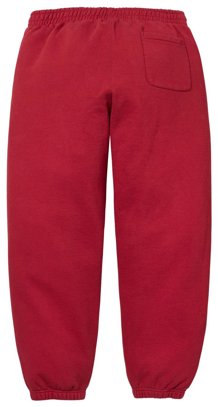 Supreme Satin Applique Sweatpant Dark Red