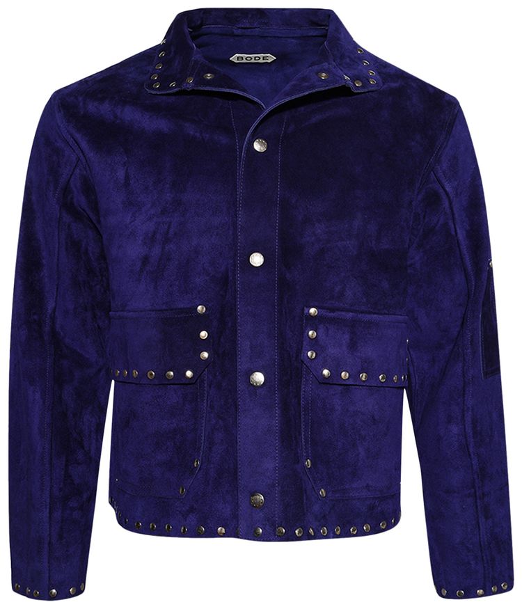 Bode Studded Welding Jacket Blue