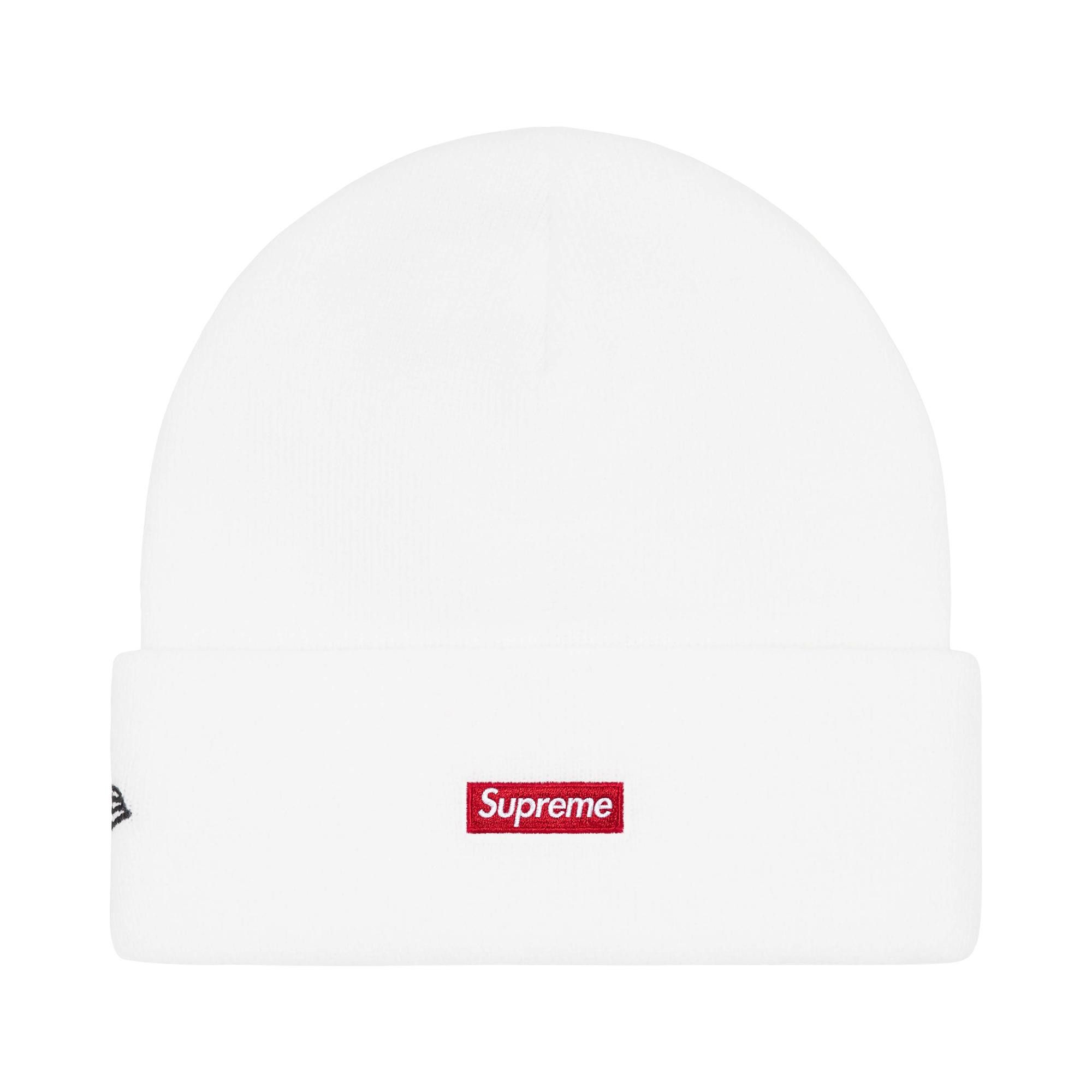 Buy Supreme New Era Old English Beanie 'White' - FW25BN65 WHITE | GOAT