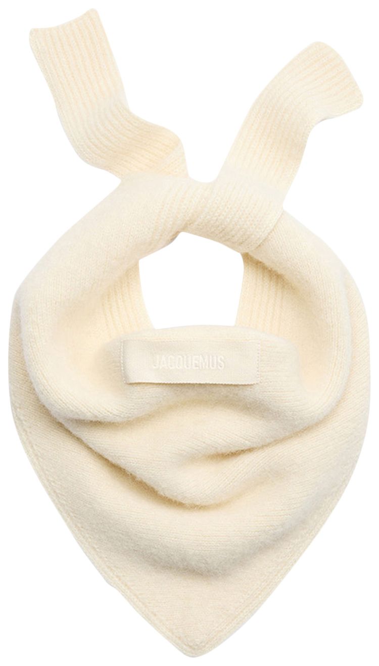 Jacquemus Le Chale Gros Grain Off White