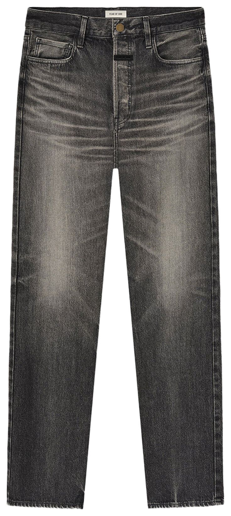 Fear of God Straight 5 Pocket Jean Rinsed Black