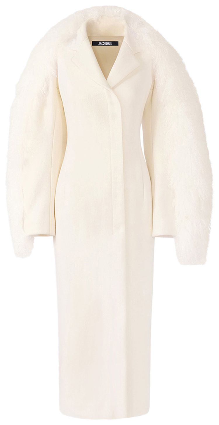 Jacquemus Le Manteau Boa Off White