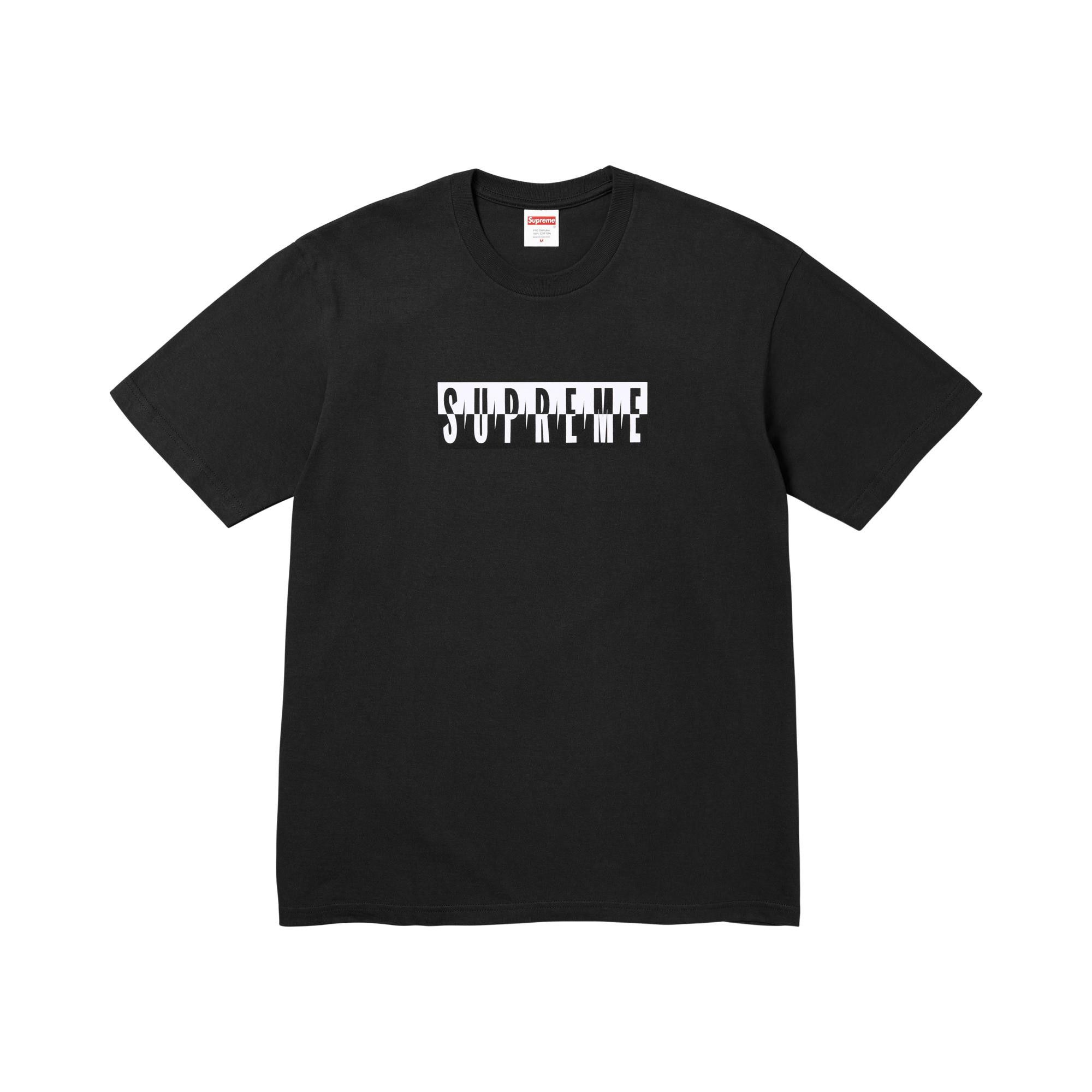 【Supreme】Split Tee 黒 S Supreme Split Tee FW25 Black - Limited Edition Streetwear — United