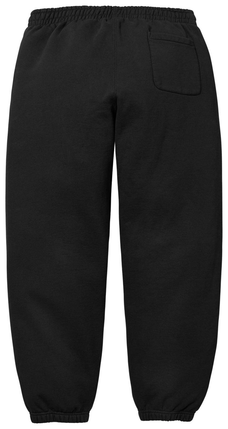 Supreme Satin Applique Sweatpant Black