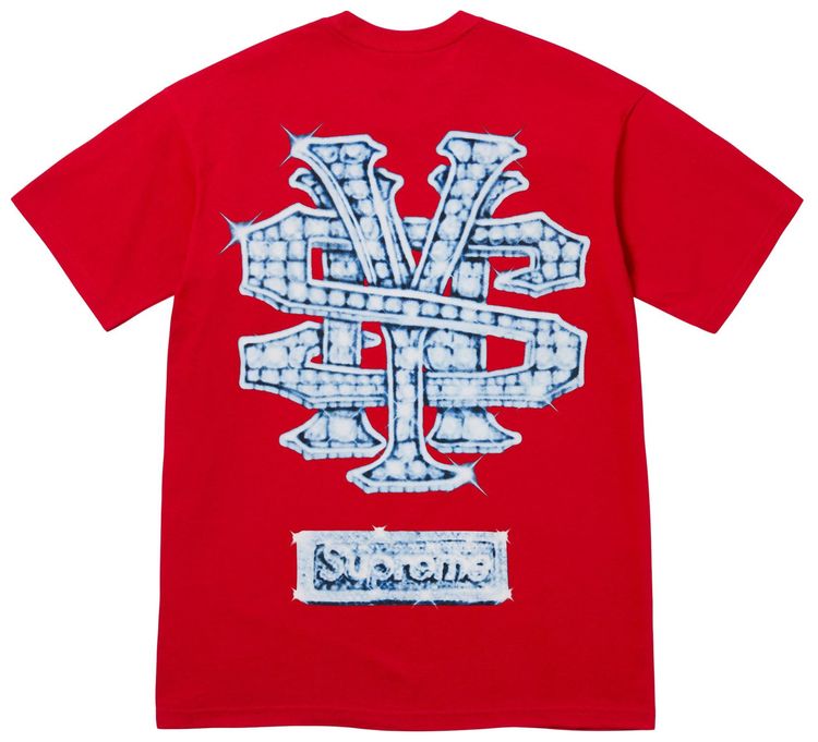 Supreme Snowman Tee Red