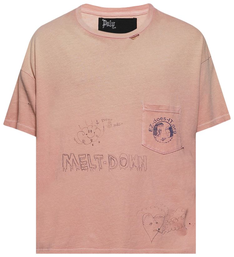Paly Hollywood Rehab Romance Pocket Tee Pink
