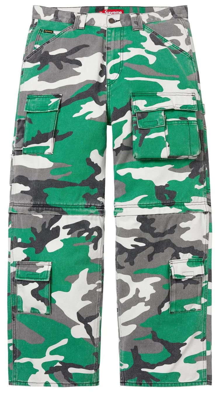Supreme Zip Off Utility Pant Green Camo