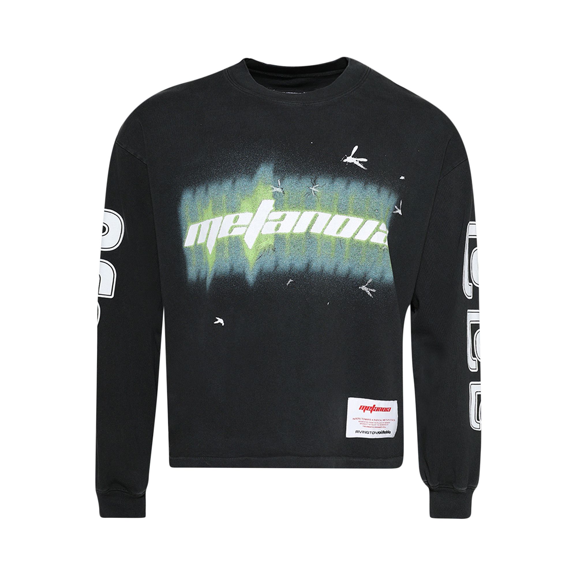 Buy RIVINGTON roi Rebis Sentence Garden Long-Sleeve Tee 'Jet Black