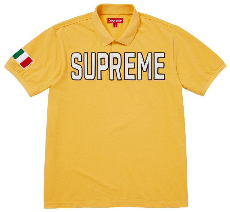 Supreme Twill Applique Polo Yellow