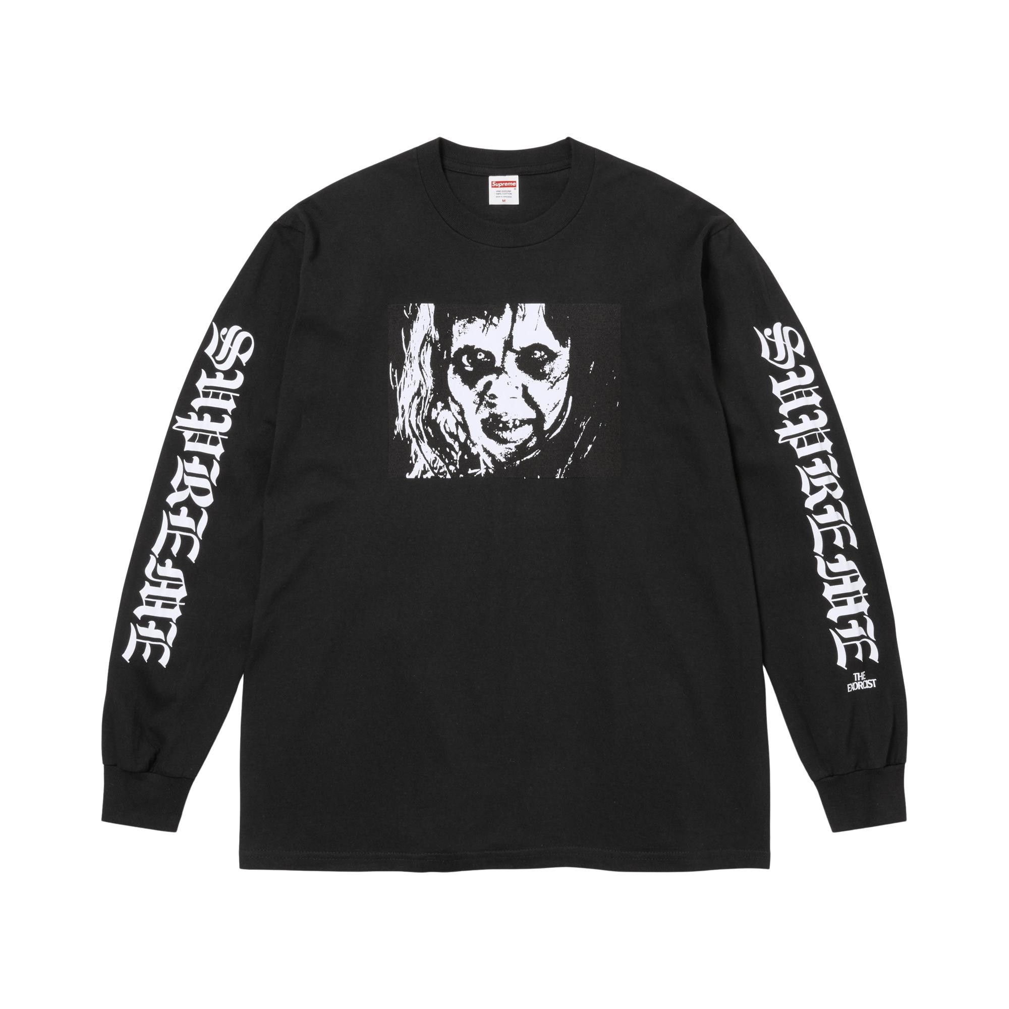Supreme × Exorcist L/S Tee 黒 M ステッカー付き Buy Supreme x The Exorcist Mother Long-Sleeve Tee 'Black