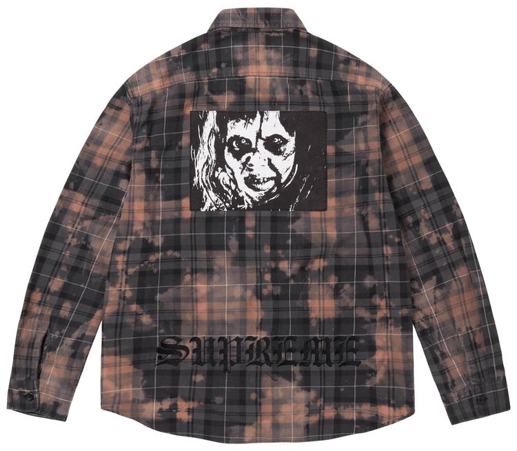 Supreme x The Exorcist Flannel Shirt Black