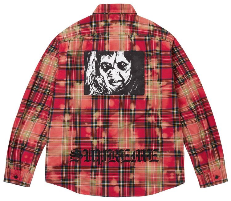 Supreme x The Exorcist Flannel Shirt Red