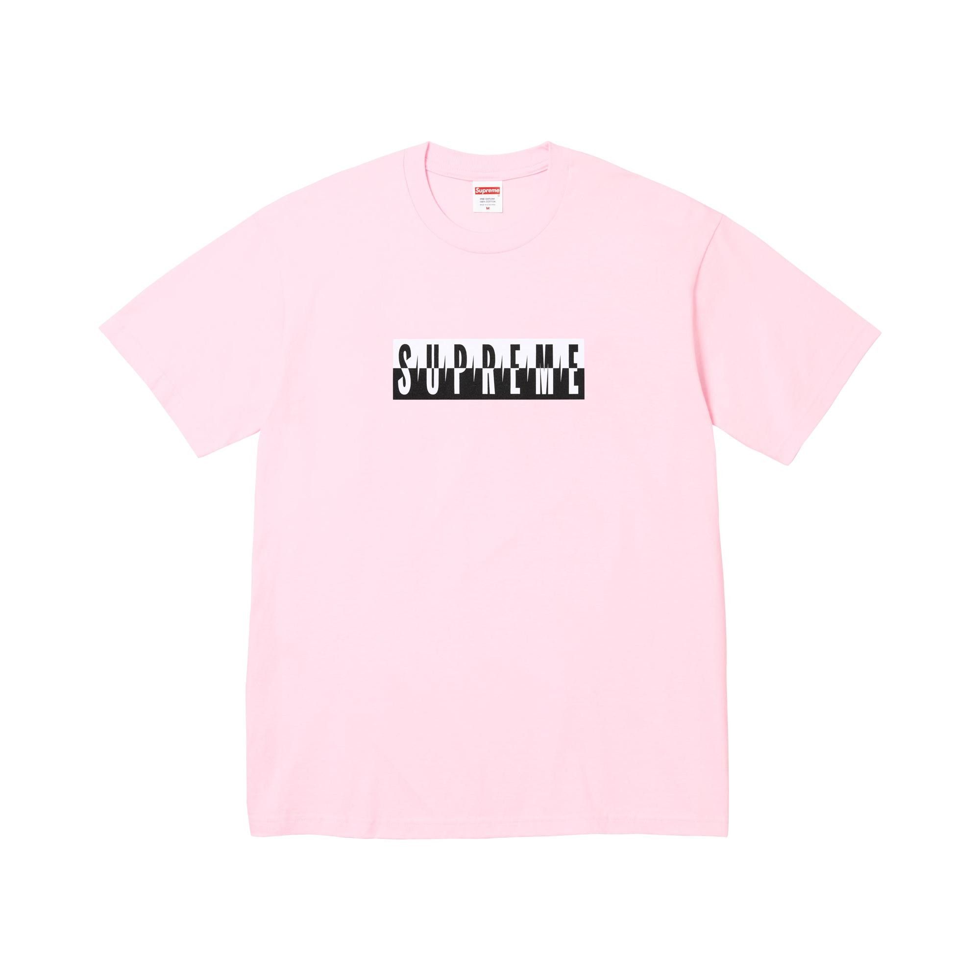 Buy Supreme Split Tee 'Light Pink' - FW25T59 LIGHT PINK | GOAT