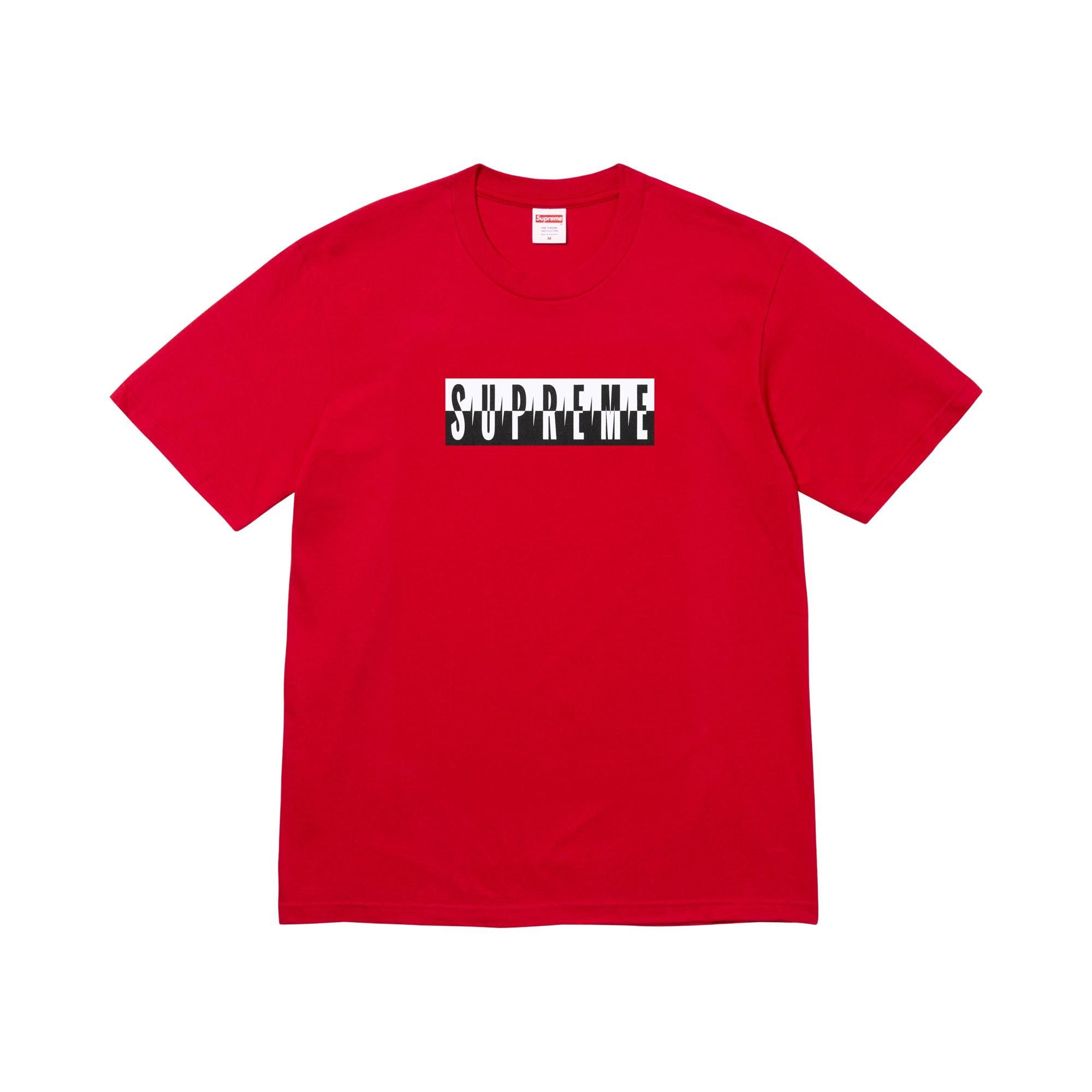 Buy Supreme Split Tee 'Red' - FW25T59 RED | GOAT CA