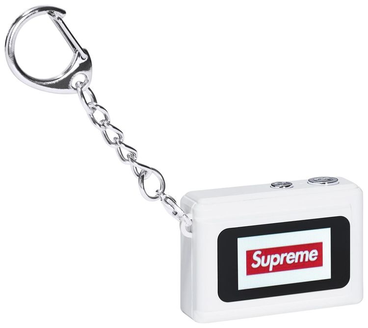 Supreme Digital Camera Keychain White