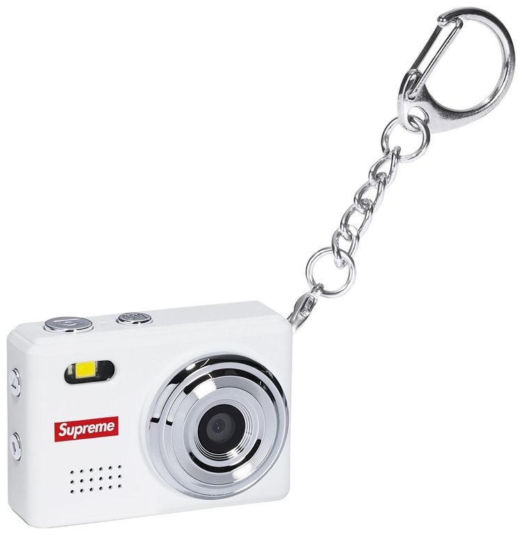 Supreme Digital Camera Keychain White