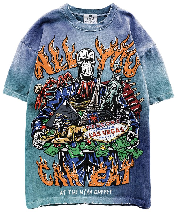 Warren Lotas Buffet T Shirt Aquamarine Blue