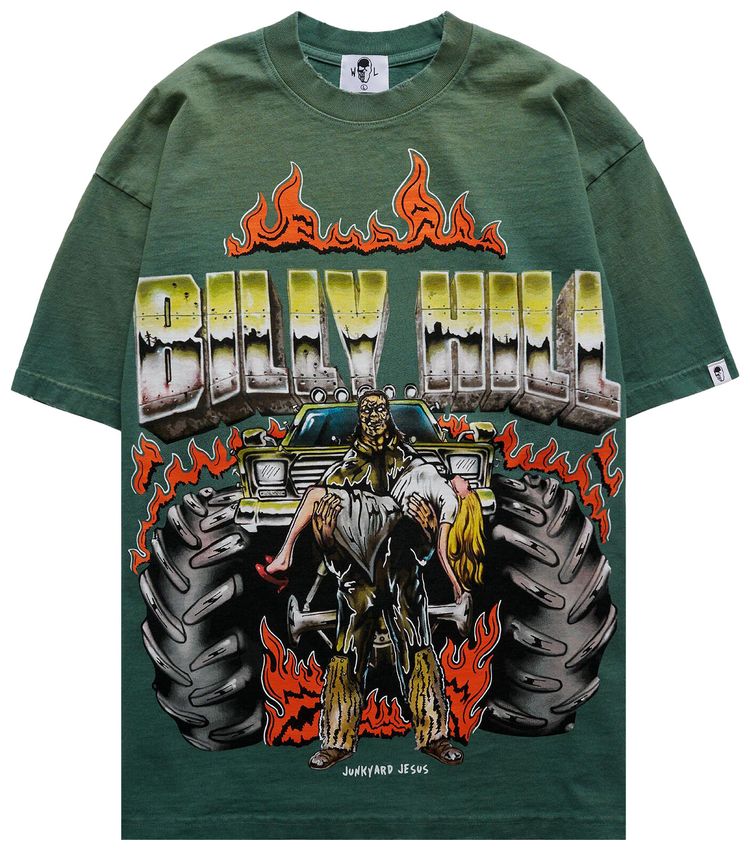 Warren Lotas Junkyard Lady T Shirt Green