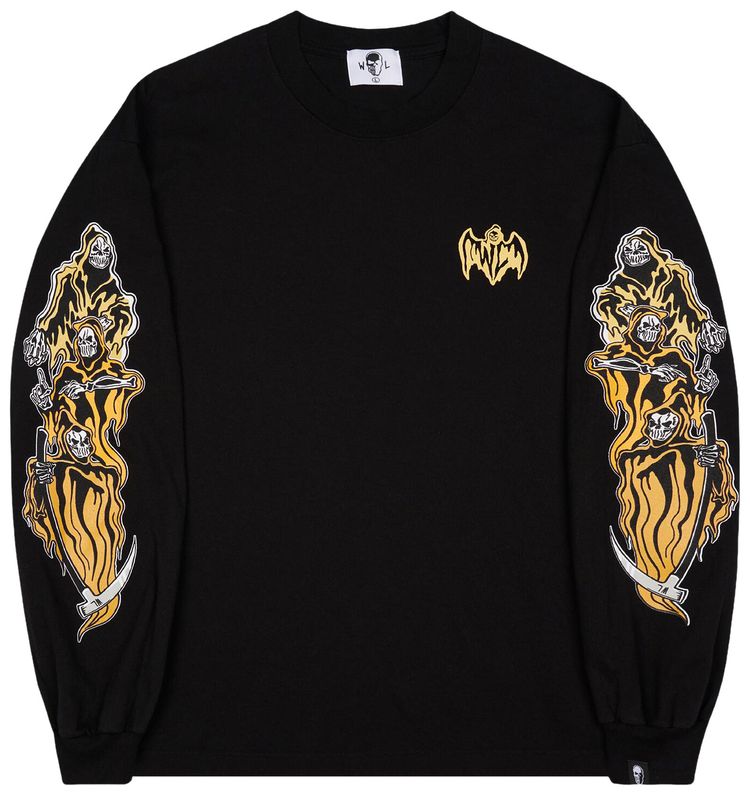 Warren Lotas Three Reapers Long Sleeve T Shirt Yellow