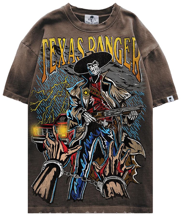 Warren Lotas Texas Ranger T Shirt Brown