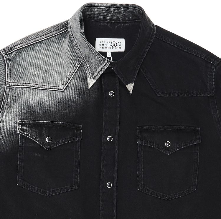 MM6 Maison Margiela Long Sleeve Shirt Black
