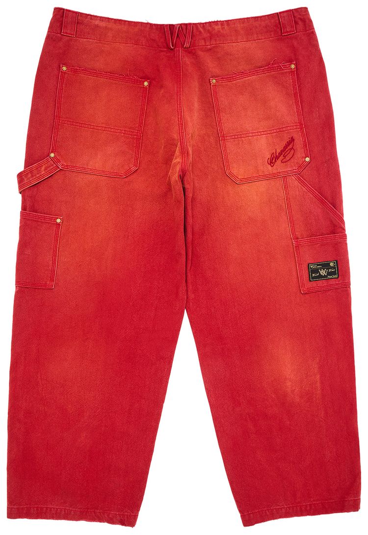 Willy Chavarria Workwear Toluca Pant Red