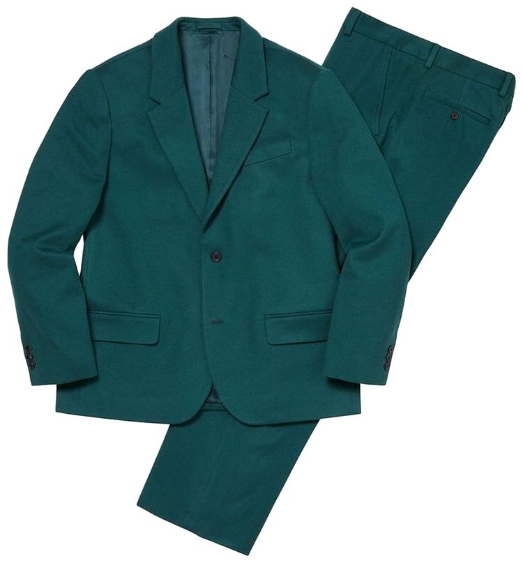 Supreme Brushed Wool Suit Teal