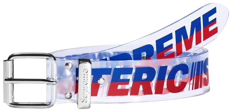 Supreme x HYSTERIC GLAMOUR Vinyl Belt Clear