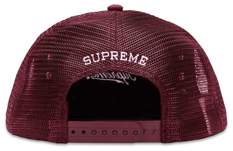 Supreme x bb Simon Studded Canvas 6 Panel Burgundy