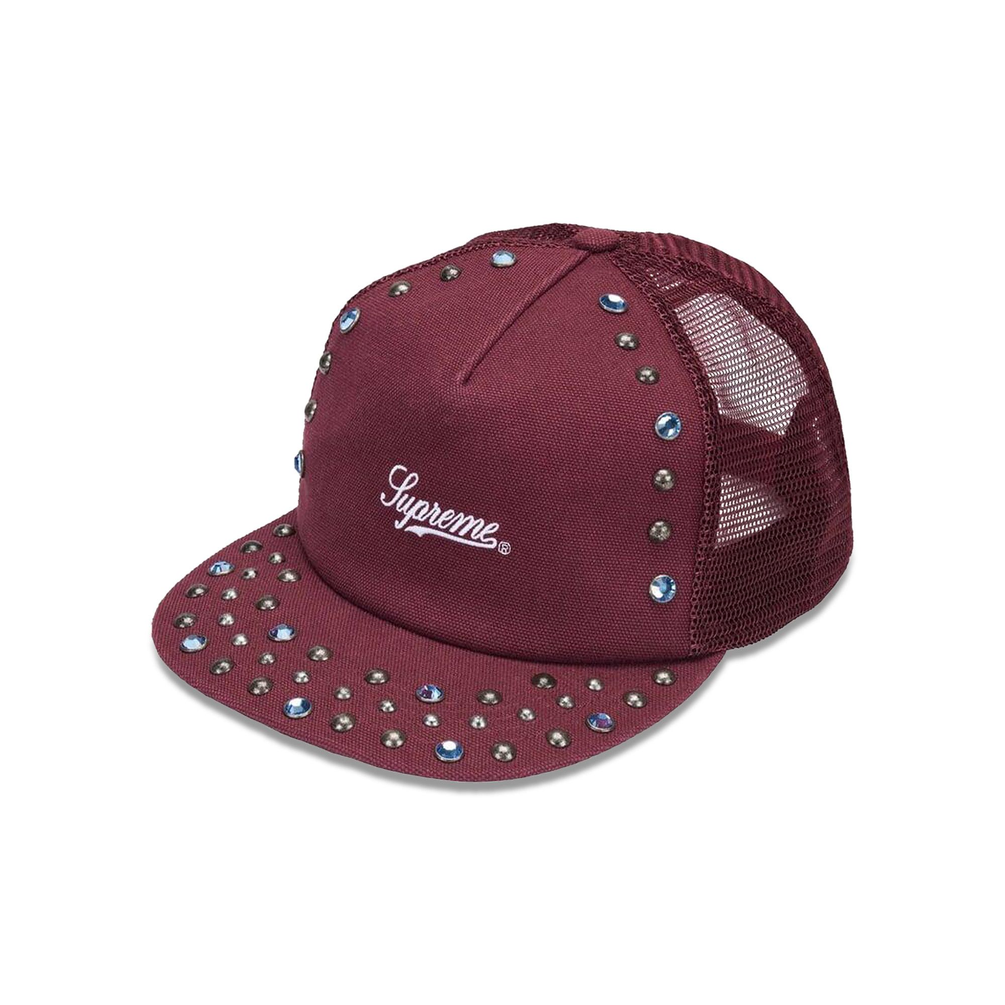 Buy Supreme x b.b. Simon Studded Canvas 6-Panel 'Burgundy