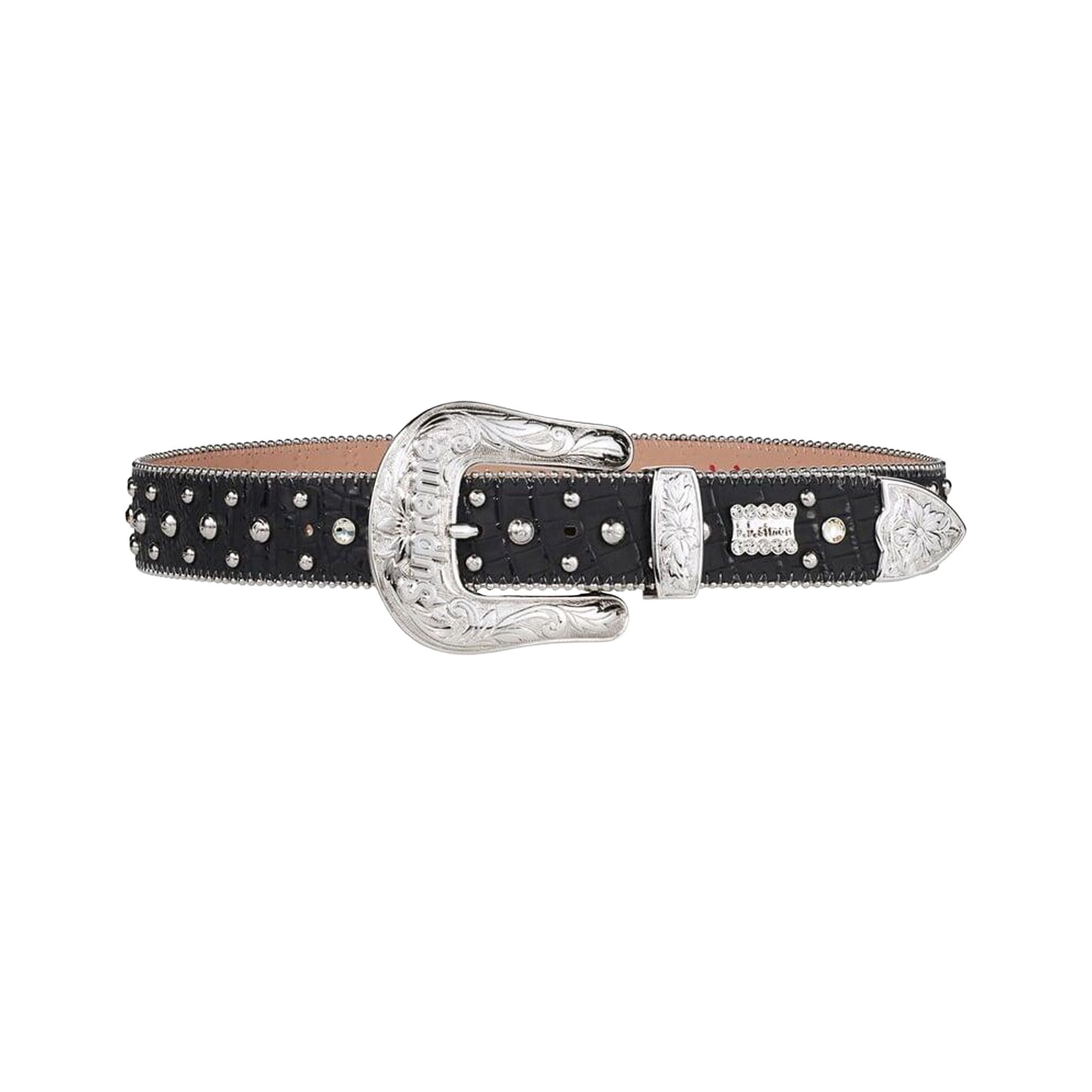 Buy Supreme x b.b. Simon Studded Ranger Belt 'Black' - FW24A74