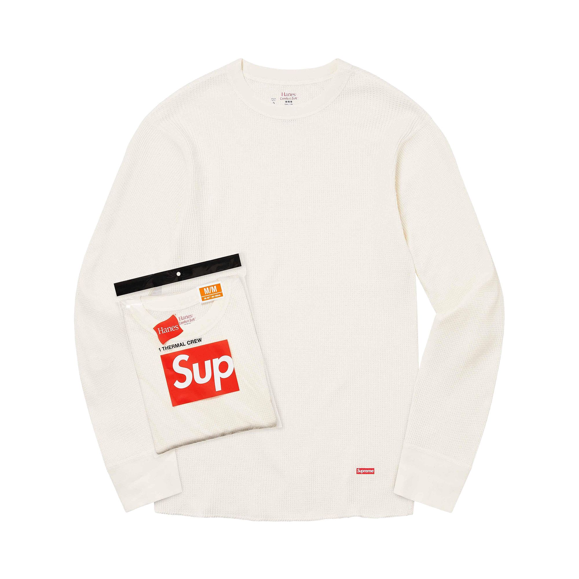 Buy Supreme x Hanes Thermal Crew (1 Pack) 'Natural' - 99HAA22B