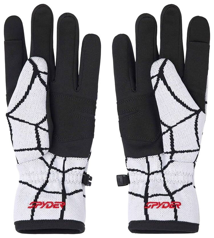 Supreme x Spyder Gloves White