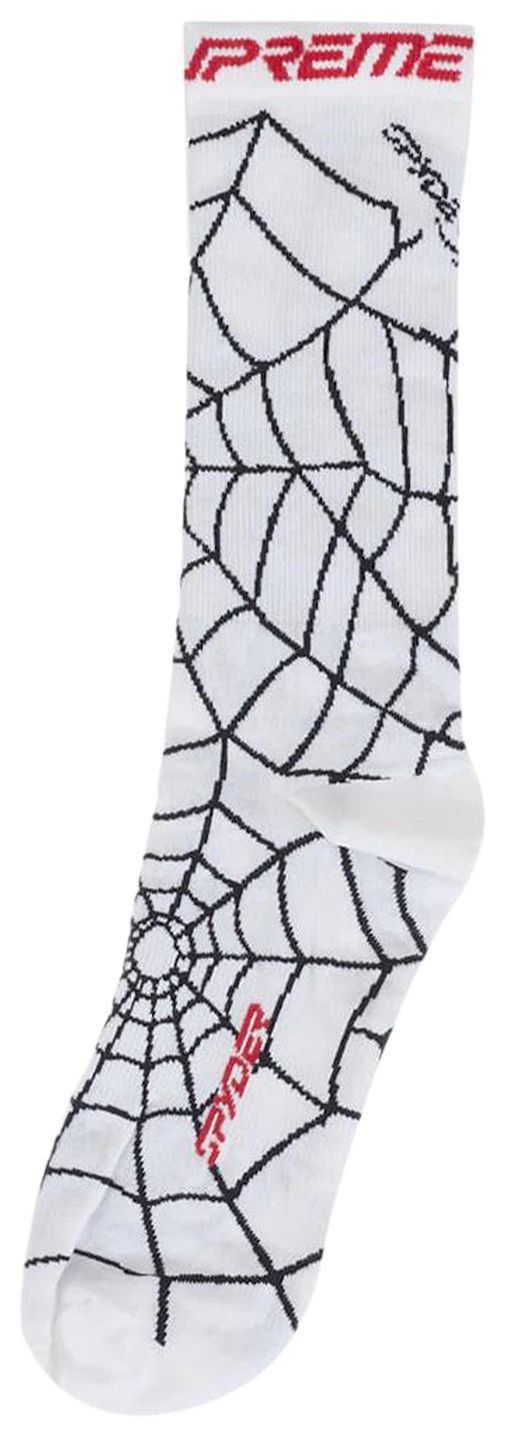 Supreme x Spyder Crew Socks 1 Pack White