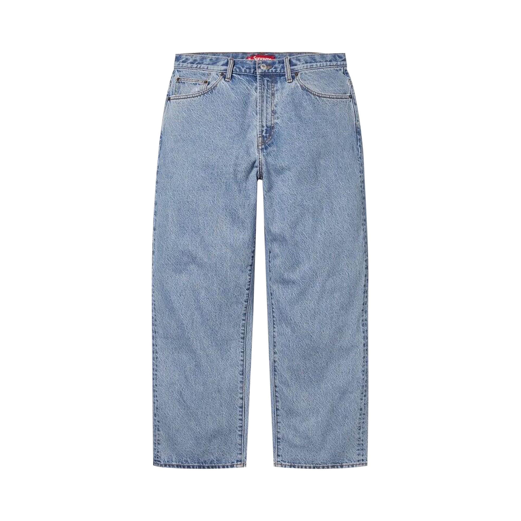 Buy Supreme Baggy Jean 'Washed Indigo' - SS25P27 WASHED INDIGO | GOAT