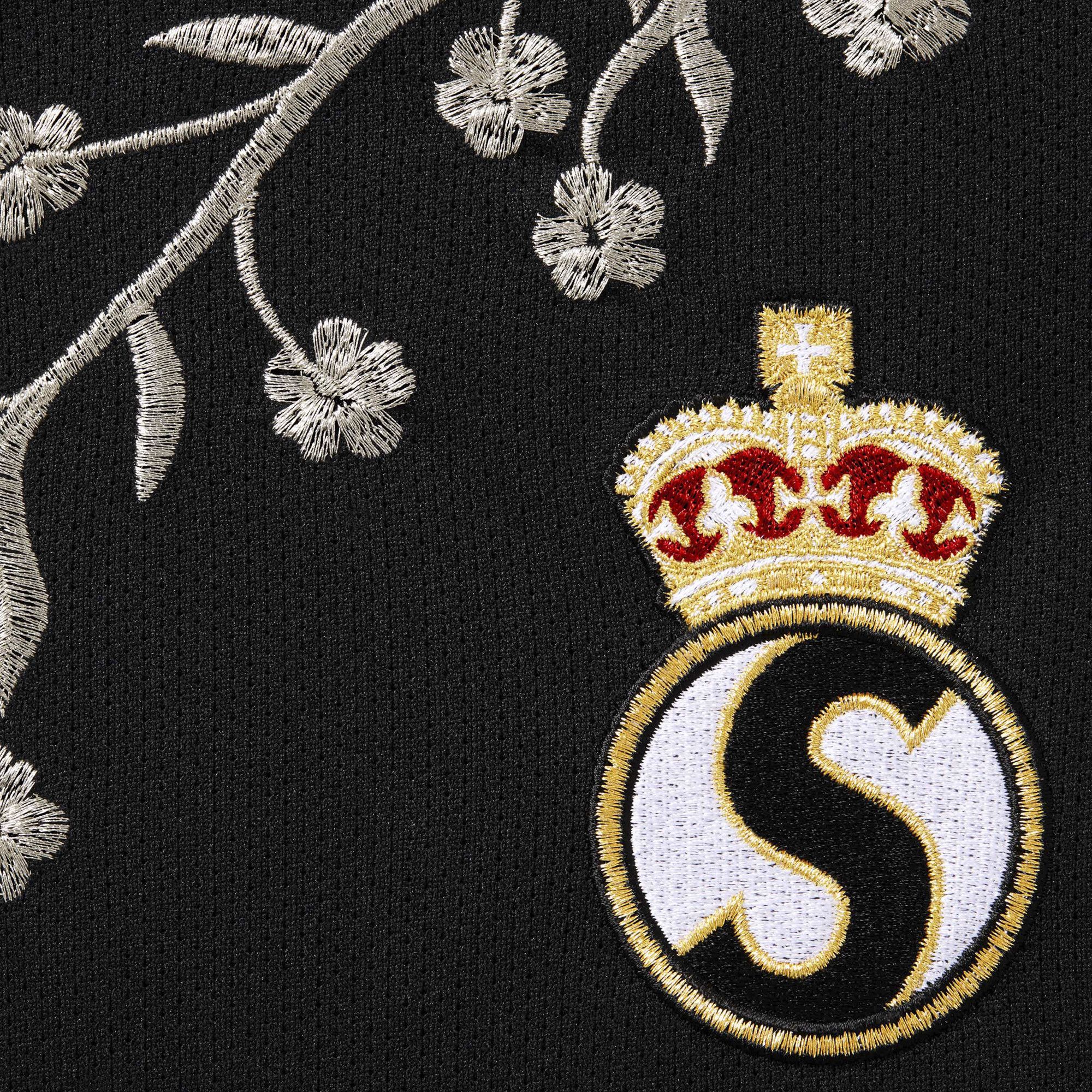 Buy Supreme Floral Soccer Jersey 'Black' - FW25KN52 BLACK | GOAT