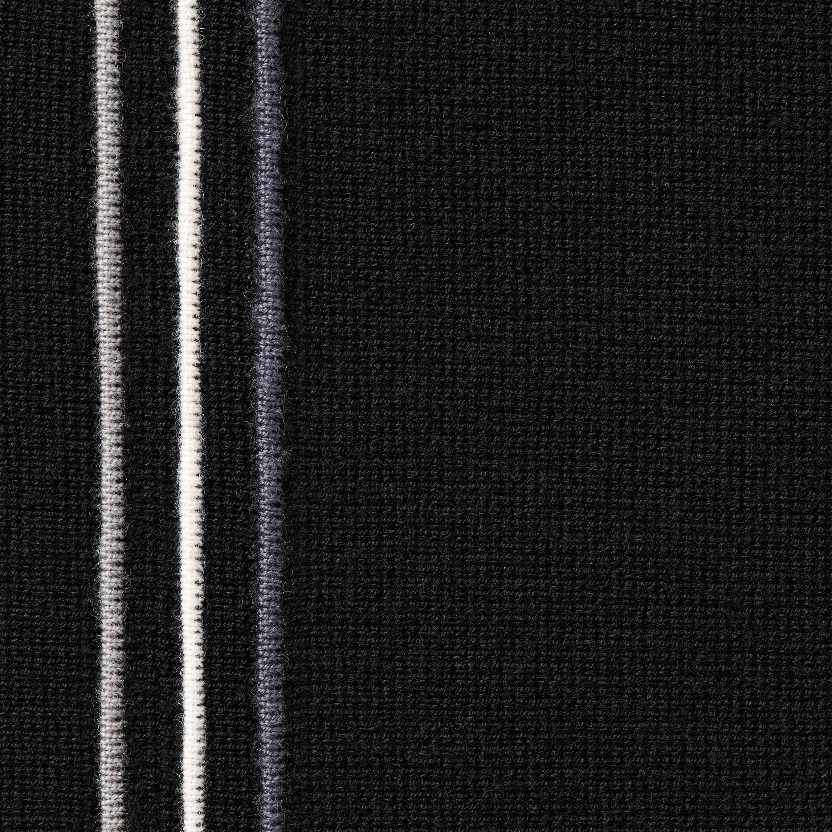 Buy Supreme Stripe Zip Up Polo Sweater 'Black' - FW25SK44 BLACK | GOAT