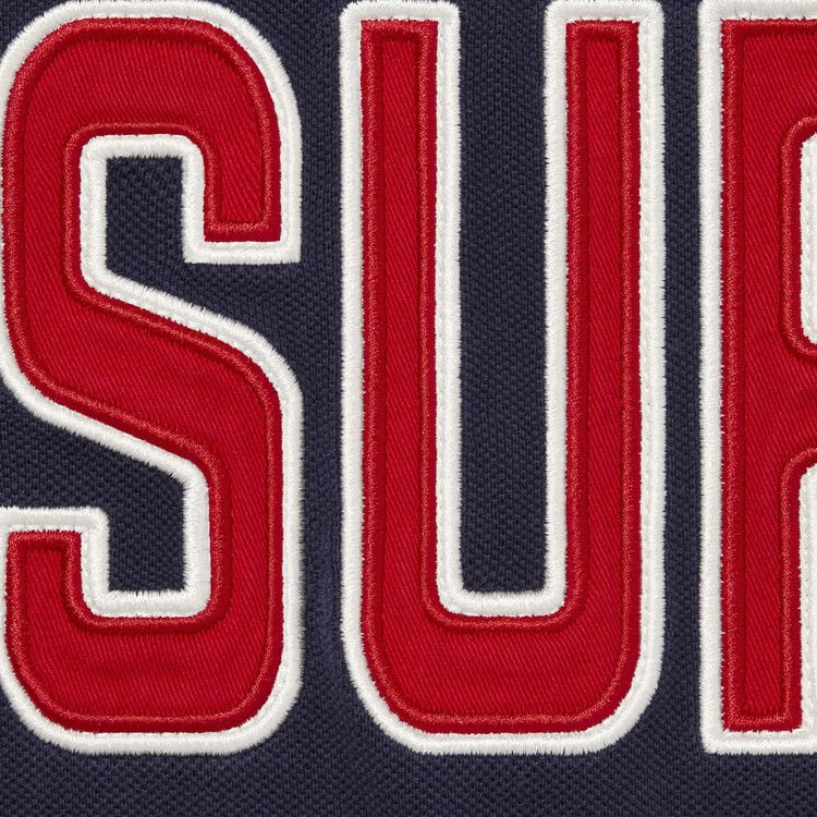 Supreme Twill Applique Polo Navy