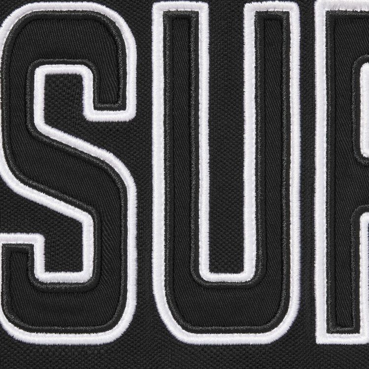 Supreme Twill Applique Polo Black