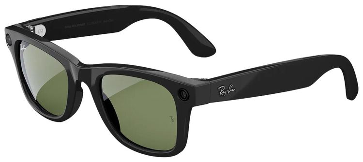 Ray Ban Wayfarer Meta Gen 2 Shiny BlackG15 Green